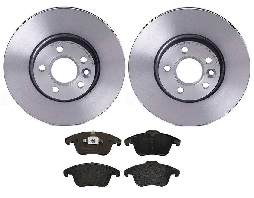 Land Rover Volvo Brakes Kit - Pads and Rotors Front (300mm) (Low-Met) 31341382 - Brembo 1534665KIT